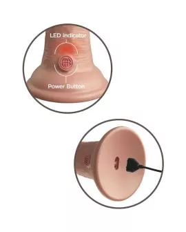 KING COCK - Elite Realistischer Vibrationsdildo 15,2 cm
