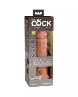 King Cock - Elite Realistischer Vibration Dildo 20,3 cm Karamell