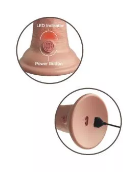 King Cock Elite Realistischer Vibrations-Dildo - Silikon 20,3 cm