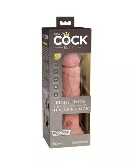 King Cock Elite Realistischer Vibrations-Dildo - Silikon 20,3 cm