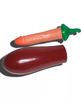 Diablo Picante Penis-Aubergine - Erotik-Gag
