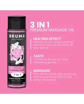 BRUMA Premium Erotik-Massageöl Wärmeeffekt - Gum 3in1 100ml