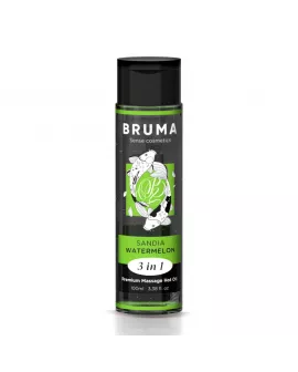BRUMA - PREMIUM-MASSAGEÖL MIT WÄRMEEFFEKT, WASSERMELONE-GESCHMACK 3 IN 1 - 100 ML