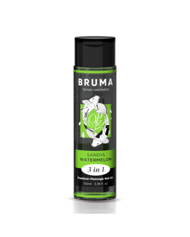 BRUMA Premium Erotik-Massageöl mit Wärmeeffekt - Wassermelone 100 ml