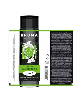 BRUMA - PREMIUM-MASSAGEÖL MIT WÄRMEEFFEKT, WASSERMELONE-GESCHMACK 3 IN 1 - 100 ML