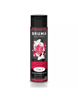 Bruma Premium-Massageöl Wärmeeffekt Erdbeere - 100 ml