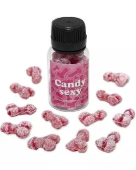 Diablo Picante - Sexy Glas mit 12 Erdbeer-Kirsch-Gummis