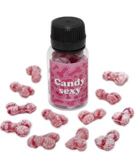 Diablo Picante - Sexy Glas mit 12 Erdbeer-Kirsch-Gummis