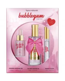 BIJOUX - INDISCRETS BUBBLEGUM-SPIELSET MIT ÖL GEL UND LIPGLOSS