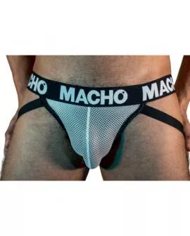 MACHO MX26X1 Jock Grid Weiß - Erotik Jock