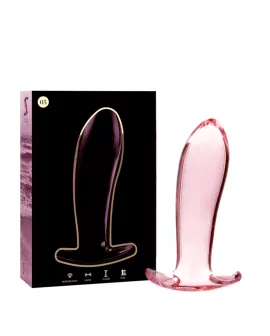 NEBULA SERIES BY IBIZA - Modell 5 Analplug Rosa Glas 12,5 cm