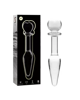 Nebula Series by Ibiza - Model 7 Analplug Borosilikatglas Klar 13,5 cm - 3 cm