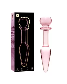 Nebula Series by Ibiza - Modell 7 Analplug Borosilikatglas Rosa 13,5 cm