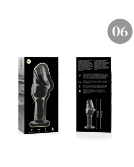 Nebula Series by Ibiza - Analplug Modell 6 Borosilikatglas 12,5 cm