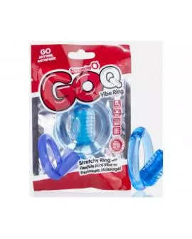 SCREAMING O - GO Q VIBE TRANSPARENTER VIBRATORRING