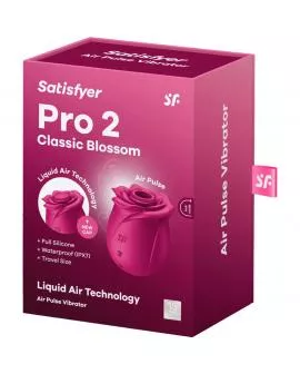 SATISFYER - AIR PULSE PRO 2 CLASSIC BLOSSOM VIBRATOR