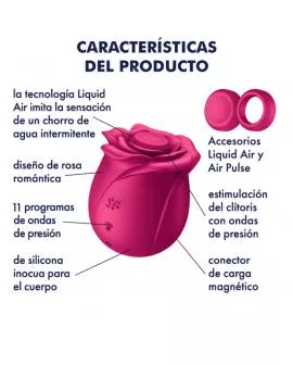 SATISFYER - AIR PULSE PRO 2 CLASSIC BLOSSOM VIBRATOR