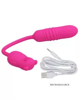 Pretty Love - Nobikuma Rosa Silikon-Vibrationsbullet