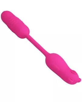 Pretty Love - Nobikuma Rosa Silikon-Vibrationsbullet