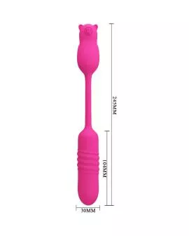 Pretty Love - Nobikuma Rosa Silikon-Vibrationsbullet