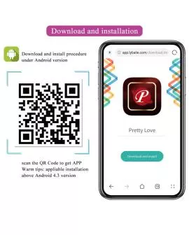 PRETTY LOVE - APP-GESTEUERTES ROSA FISHER-VIBRATIONS-EI