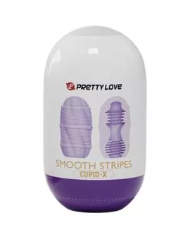 Pretty Love - Glattes Streifen-Cupid Masturbator-Ei