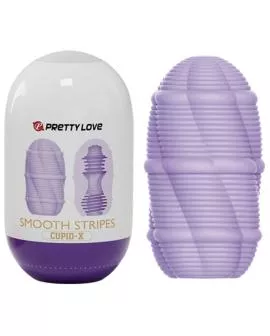 Pretty Love - Glattes Streifen-Cupid Masturbator-Ei