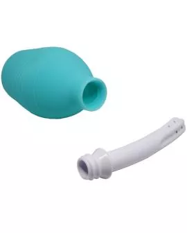 MR PLAY - ANAL-BIRNE-BLAUE GUMMI-DUSCHE
