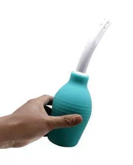 MR PLAY - ANAL-BIRNE-BLAUE GUMMI-DUSCHE