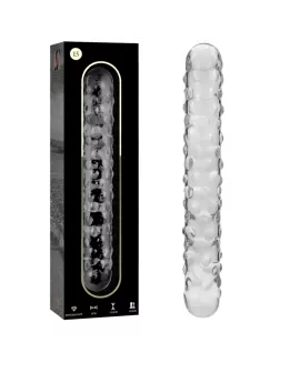 Ibiza Nebula Modell 15 Dildo - Glas Klar 18,5 cm - Ø 3 cm