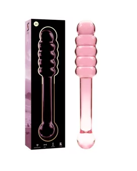 Nebula Series by Ibiza Modell 20 Dildo Borosilikatglas Rosa 20,5 cm - Ø 3 cm