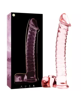 Nebula by Ibiza - Modell 23 Rosa Dildo Borosilikatglas 21,5 cm