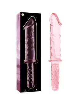 Nebula Series by Ibiza Modell 24 Dildo Borosilikatglas Rosa 28,5 cm - Ø 5 cm