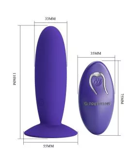 PRETTY LOVE - JUGENDPLUG ANALVIBRATOR MIT FERNBEDIENUNG VIOLETT