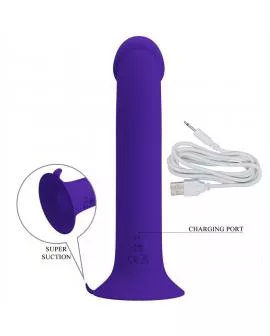 PRETTY LOVE - MURRAY YOUTH VIBRIERENDER DILDO & WIEDERAUFLADBARER VIOLETT