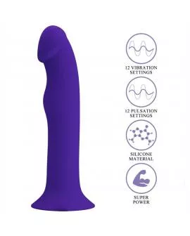 PRETTY LOVE - MURRAY YOUTH VIBRIERENDER DILDO & WIEDERAUFLADBARER VIOLETT