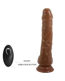 Baile Bodach - Realistischer Vibrator mit Fernbedienung und Saugnapf
