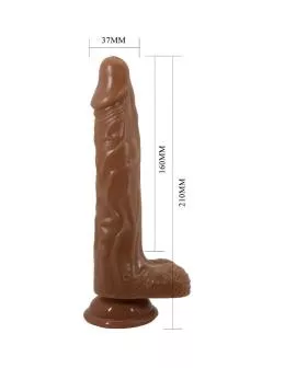 Baile Bodach - Realistischer Vibrator mit Fernbedienung und Saugnapf