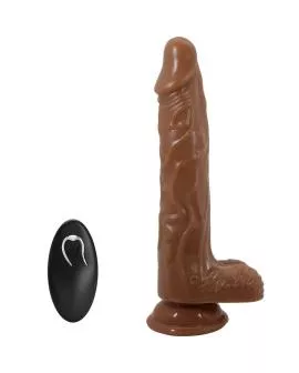 Baile Bodach - Realistischer Vibrator mit Fernbedienung und Saugnapf