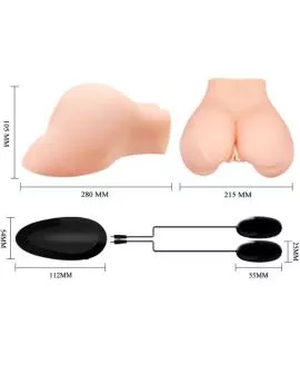 CRAZY BULL - VAGINA UND ANUS MIT REALISTISCHEM NETZ MIT VIBRATION