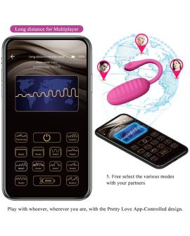 Pretty Love Catalina Pink - Wiederaufladbares Vibrations-Ei