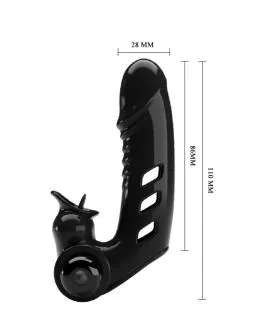 PRETTY LOVE - CORBIN SCHWARZE VIBRATOR-FINGERABDECKUNG