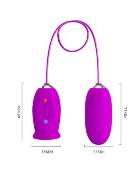 Pretty Love Daisy Dual Egg - Wiederaufladbarer Vibrator Lila