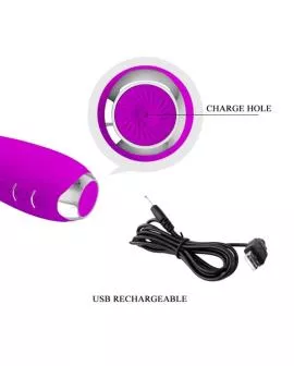 Pretty Love Hector - Elektroschock-Vibrator Wiederaufladbar Lila