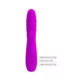 Pretty Love Melanie Purple - wiederaufladbarer Kaninchenvibrator