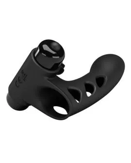 Pretty Love - Orlando schwarze Vibrator-Fingerhülle