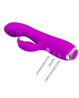 Pretty Love Rachel - Wiederaufladbarer Vibrator mit lila Sauger