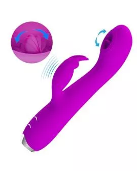 Pretty Love Rachel - Wiederaufladbarer Vibrator mit lila Sauger