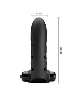 Pretty Love - Vance Black Rabbit Vibrator Fingerabdeckung