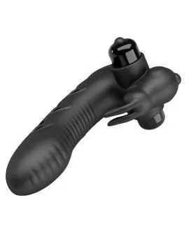 Pretty Love - Vance Black Rabbit Vibrator Fingerabdeckung